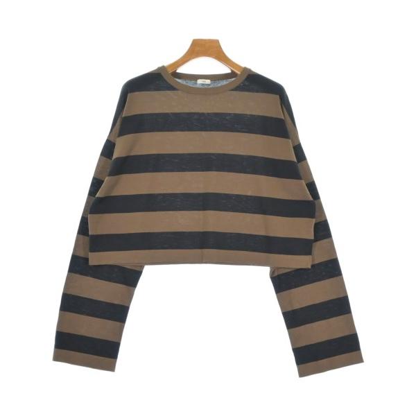 IENA Knit Sweater Women s F Brown x Black (Border) [Used] [Secondhand Clothes]