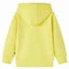 Sweat-shirt à capuche et fermeture éclair pour enfants jaune clair 92/104/116/128/140