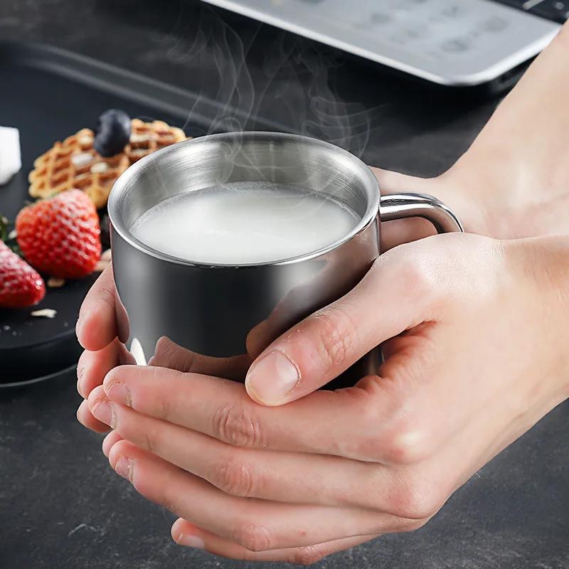 Stainless Steel Thermal Cup Mug for Office Tea Leak-Proof with Lid Coffee Beer Travel Camping Home Tumbler Drinkware 300/420ml