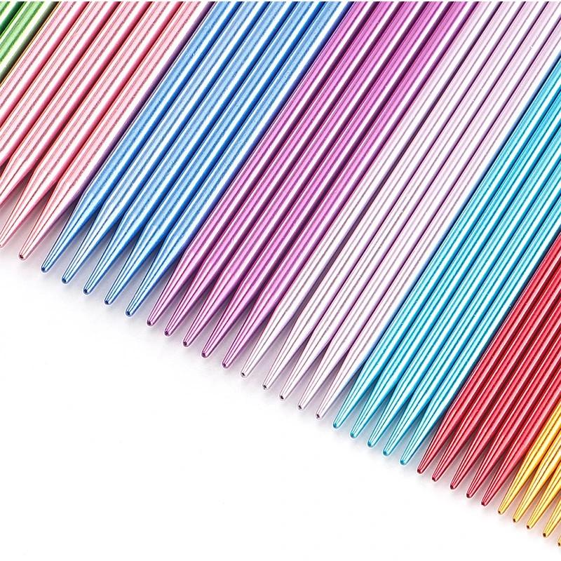 55PCS/1Set Sweater Needle Double Pointed Knitting Needles 7.87inch Stainless Knitting Needles Set Knitting Kit 2.5-6.0mm