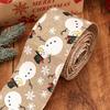 New Imitation Linen Christmas Ribbon 2m Handmade Gift Box Strap DIY Bow Ribbon DIY Crafts