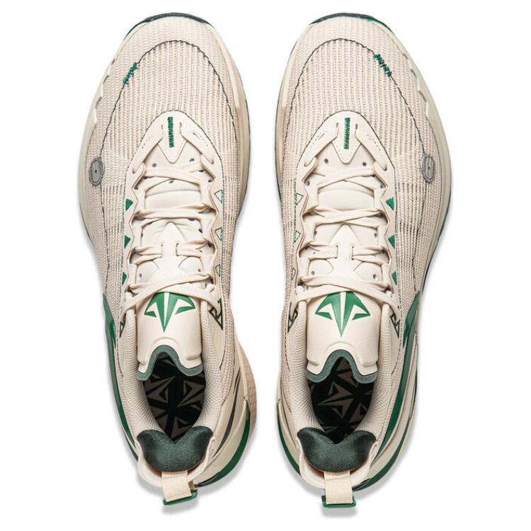 Li-Ning JB2 Black Eight Miracle Men Sneakers Crema Beige Verde ABAT081-18