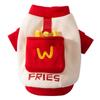 Cute French Fries Autumn Anti-hair Loss Hairless Cat Kitten Warm Two-legged Clothes Puppy Dog Clothing Pet Clothes