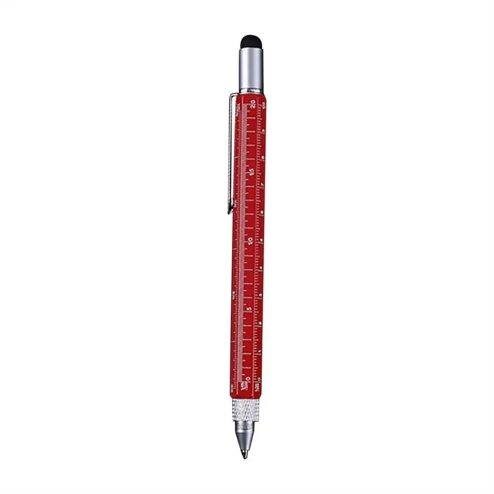 Metal Multifunction Screwdriver Pen Laser Engraving Ballpoint Pen New Rollerball Pen Business Gift красный