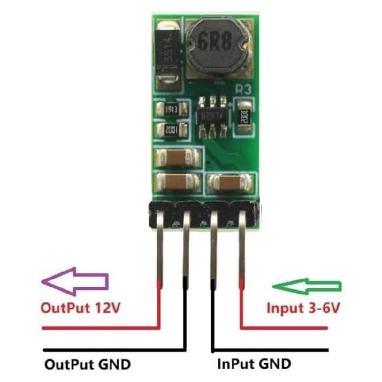 3Pcs 3.3V 3.7V 5V 6V 5V to 12V Voltage Converter Board Stepping Up Converter Module Voltage Regulator Board