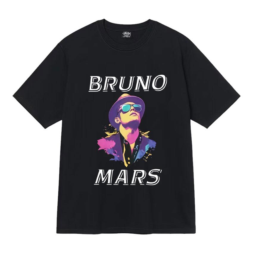 Singer Bruno Mars k Magic Tour Fashion Print T Shirts Hipster Unisexs Women Hip Hop Tshirts Casual Unisex Humor Cotton Tee Shirt