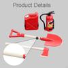 1/10 RC Rock Crawler Scale Shovels Model Spare Parts Sturdy Upgrade Fuel Can Fire Extinguisher, for