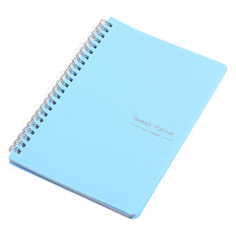 A5 English Weekly Spiral Schedule Notebook