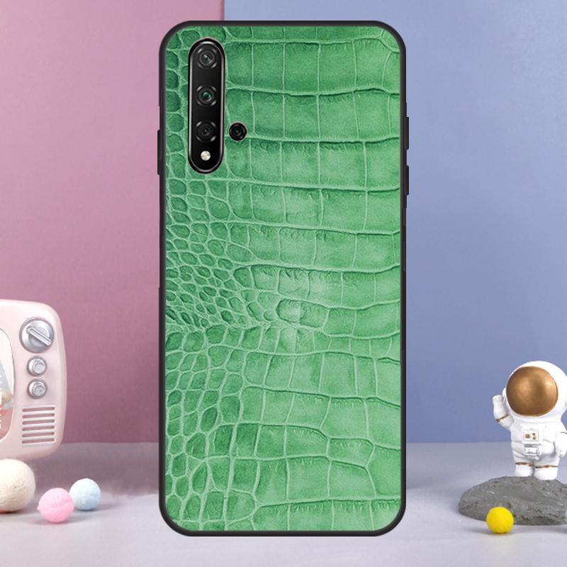 Crocodile Pattern Print Case For Huawei P40 Lite P20 P30 Nova 11 Pro 3i 7i 8i 11i Y91 Y60 Y70 Y61 Y90 9 10 SE Cover