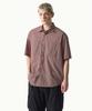 [City Leisure] Lightweight Nylon Oversized Short Sleeve Shirt [Smoke Pink]