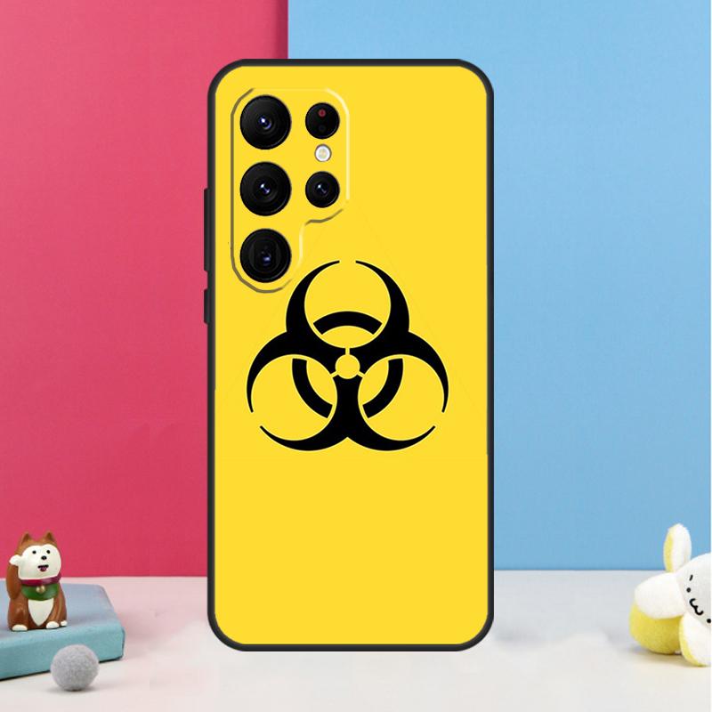 Biohazard Symbol Logo Case For Samsung Galaxy S24 S23 S22 Ultra S20 FE S21 FE Note 10 20 S8 S9 S10 Plus Coque