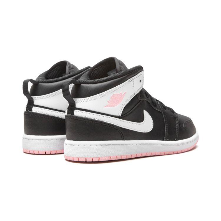 Air Jordan 1 Mid PS Black Arctic Punch Kids Sneakers White 640737-061