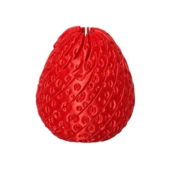 3D Printed Twisting Strawberry Relief Slippery Toy Stress Strawberry красный