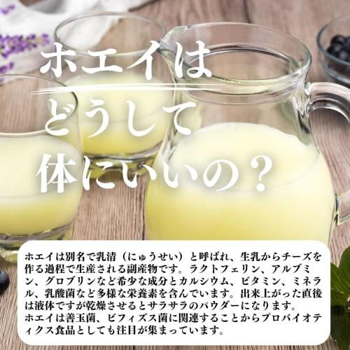 Natural Health Whey Powder, 100g x 3 bags, Made in Japan, No additives