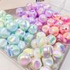 TX04 10Pcs 16mm Fig Candy Color Acrylic Beads Irregular Beads Bracelets Necklace Keychain DIY Craft Making Accessory Material