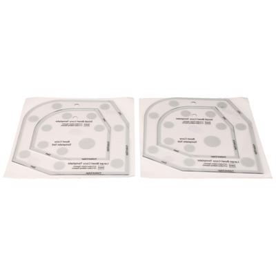 2 Stück Schüsselwärmer Vorlage Acryl Exquisite Schüsselhülle Nähvorlage DIY Handarbeiten für Haushalt