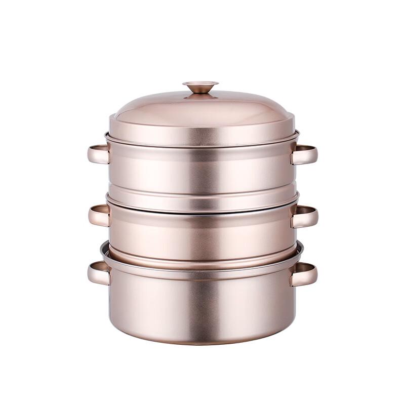 ZISIZ Colorful Stainless Steel Steamer Pot
