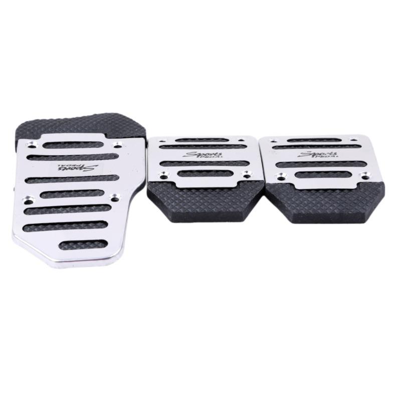 

Алюминиевая Автоматическая Трансмиссия Автомобиль Нога Газ Синий Красный Комплект Педаль Газа Педали Крышка Нескользящая Серебристая Универсальный Тормозной Набор V3e4