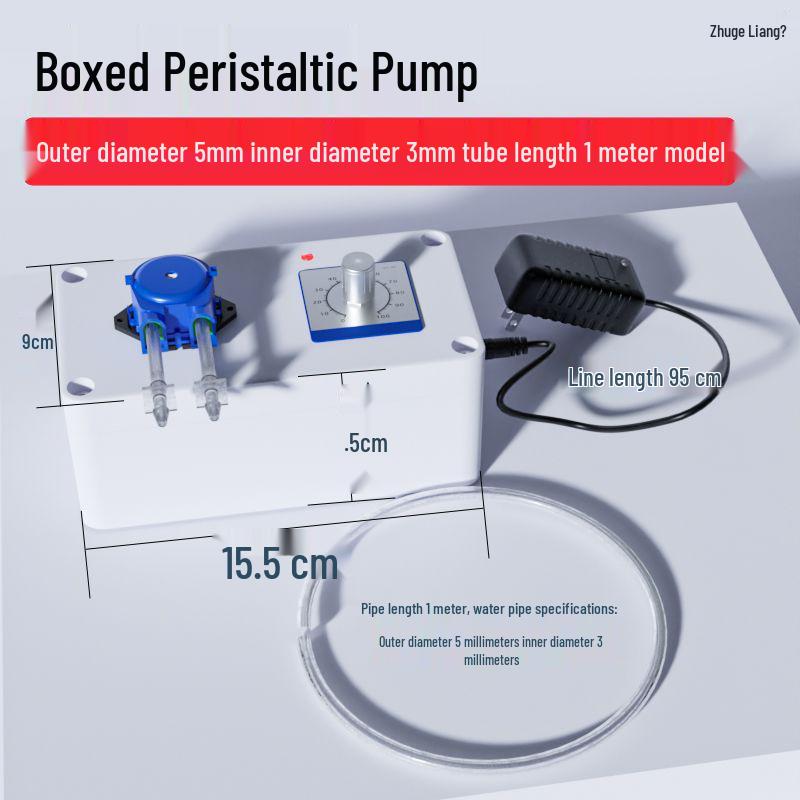 Verstellbare peristaltische Pumpe aus lebensmittelechtem Silikon für Labor- und Haushaltsgebrauch