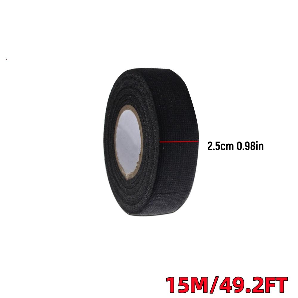Automobilová tkanina Páska svazku vodičů Tepelná odolnost Vodotěsná Izolační Elektrická páska Černá Samolepicí textilní páska