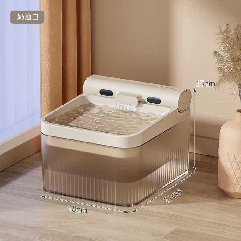 Induktions-Katzenwasserspender Große Kapazität Filterzirkulation Kabellos Smart Haustier Hund Wasserspender Haustierartikel