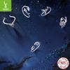 Personalized Retro Constellation Open Ring For Men And Women S925 Sterling Silver Charm Constellation Ring Jewelry