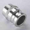 Cam Lock Type F 2'' Cam Groove Couplings Al Camlock Hose Fittings Pipe Couplings (2Inch-F200-2pcs), Silver