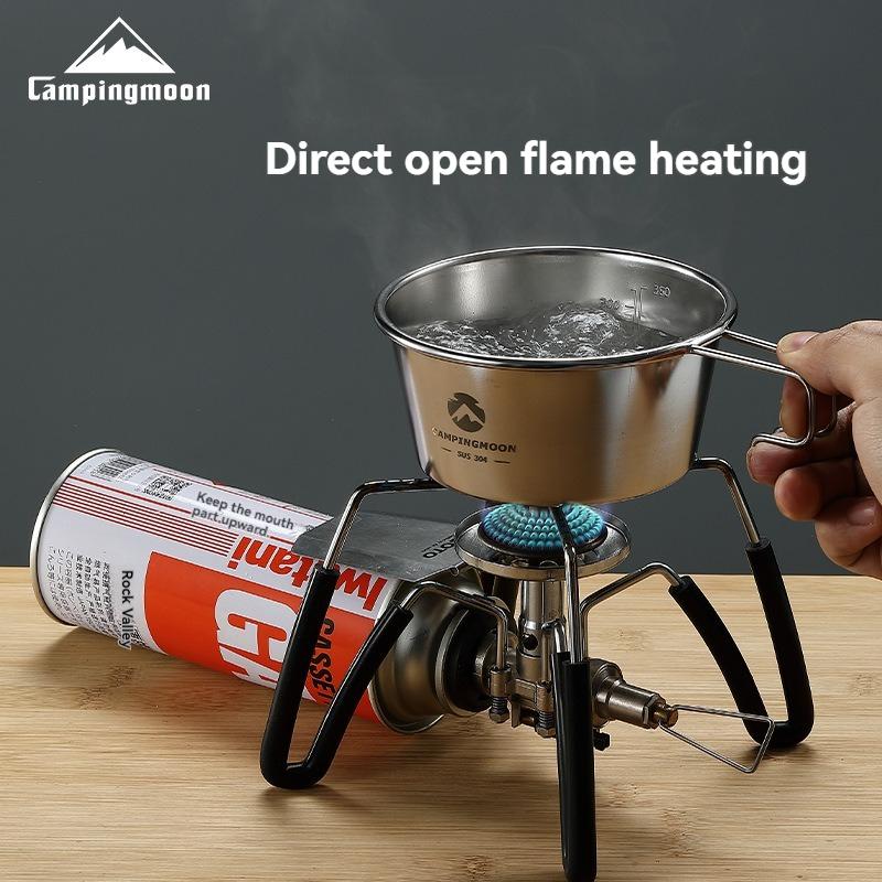 CAMPINGMOON Stainless Steel Large Capacity Sierra Cup 450ml Capacity Suitable For Camping Can Be Heated Functions As a Rice Bowl