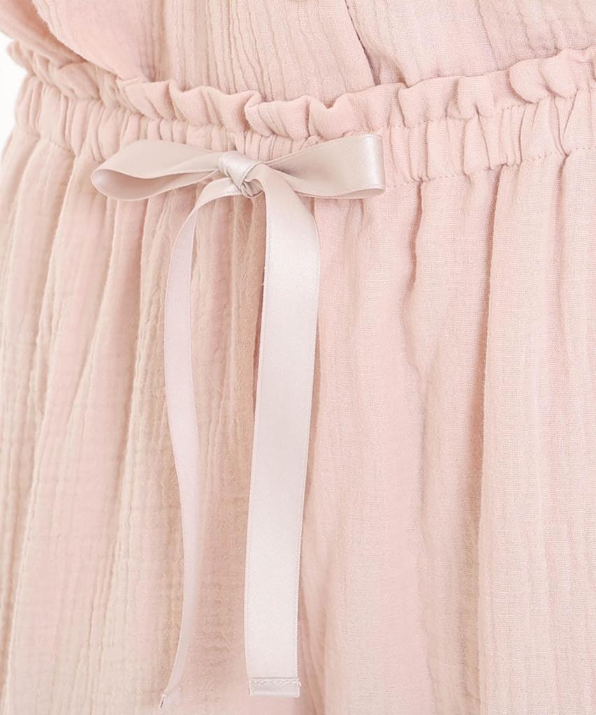 Narue Pajama Cream Puff Gauze Calm Color Tailored Pajamas Women's Set, (R),