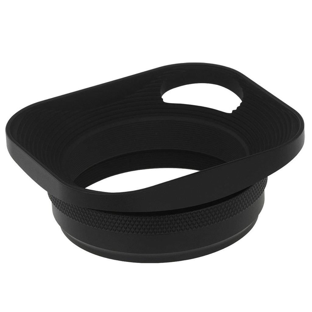 Haoge Square Metal Lens Hood with 49mm Adapter Ring for Fujifilm FinePix and X100V Black LH-E3P Hollow-Out X100, X100S, X100T, X70, X100F, Cameras,