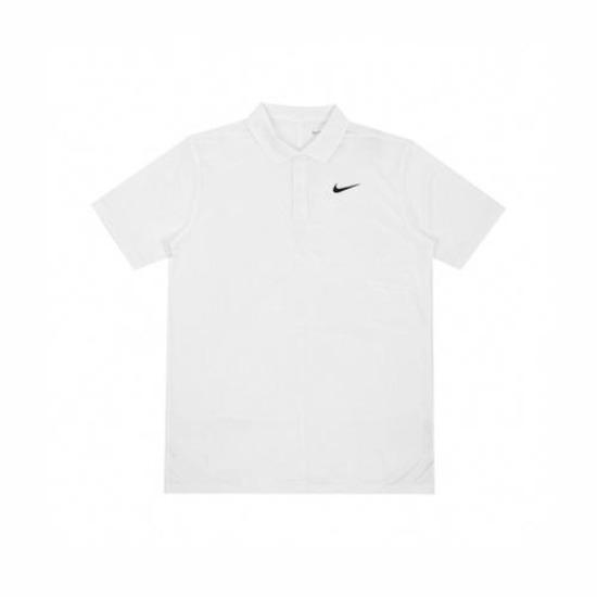 

Nike Solid Color Polo Shirt Moisture-Wicking Golf Short Sleeve T-Shirt for Men EU S білий