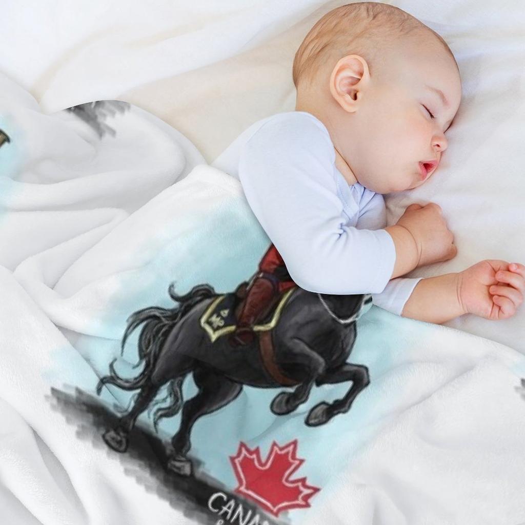 Royal Canadian Mounted Police (R.C.M.P) Throw Blanket Plaid blankets and throws Luxury Designer Designers Blankets