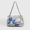 Embroidery sequined shoulder bag summer new niche woven straw bag high-end large-capacity armpit bag