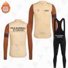 New PNS Fleece Suit Winter Cycling Suit Long Sleeve Strap Pants Road Bike Mountain Bike Outdoor