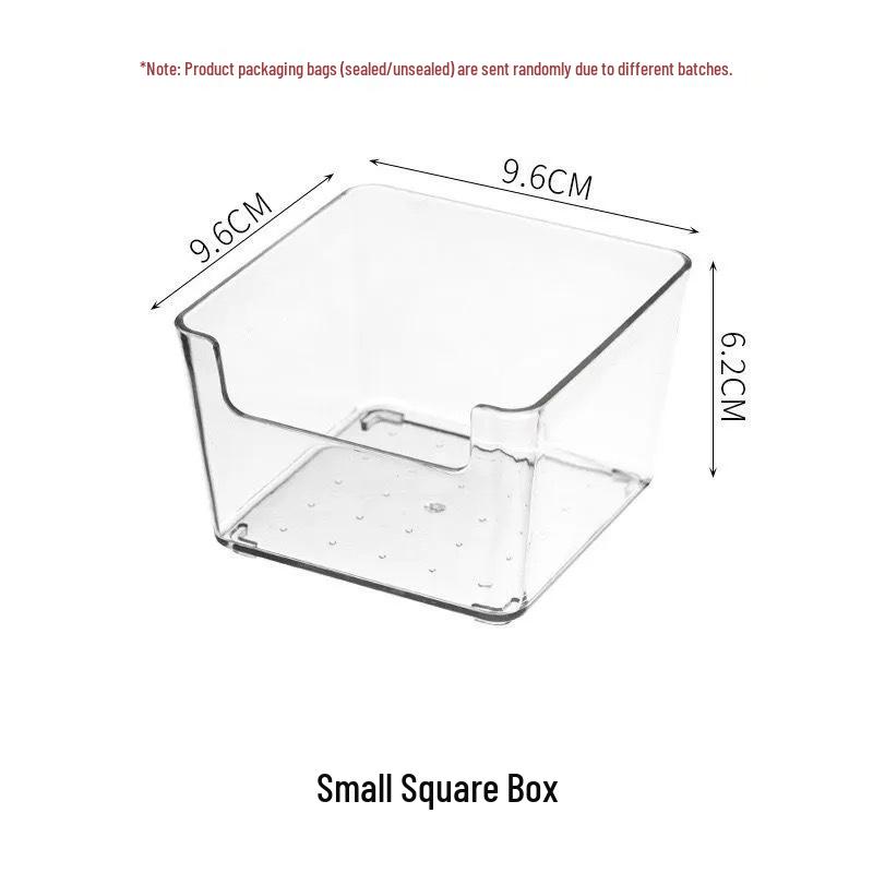 Acrylic Desktop Storage Box for Cosmetics, Snacks, Skincare, Masks, and Dorm Room Organization.