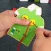 Montessori Wooden Buttoning Toy: Enhance Toddler Hand-Eye Coordination & Fine Motor Skills