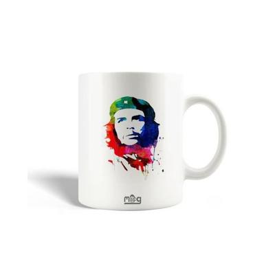 Ceramic Mug - Ernesto Che Guevara - 30cl - White - Dishwasher Safe - Round
