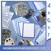 92 Pcs Science Fair Board Supplies 60 Trim Scalloped Poster Boards 18 Presentation Subtitles 6 Project Titles 8 Letter Sticker for Classroom Display