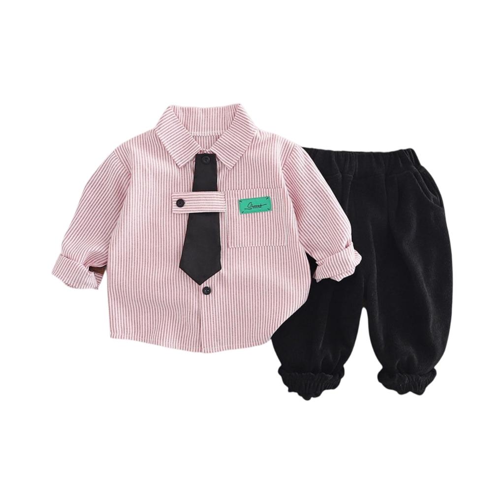 Barn Casual Långärmad Set, Bekväma Vardagskläder