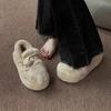 Winter Mao Mao Shoes Women Wear 2025 New Versatile Platform One Pedal Doudou Shoes Internet Celebrity Velvet Cotton Shoes