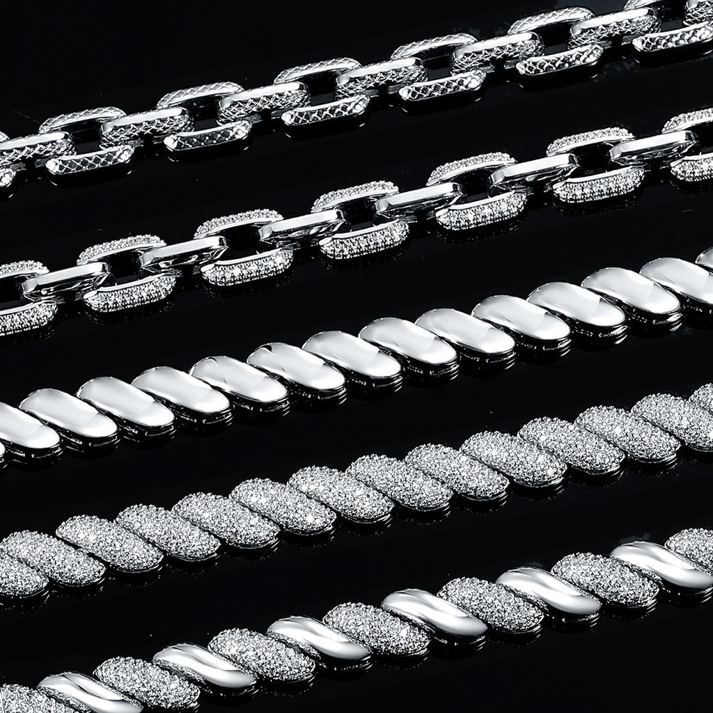 A Copper Inlaid Zircon Tennis Bracelet 9mm Cuban Bracelet Heavy Industry Design Viral Trends