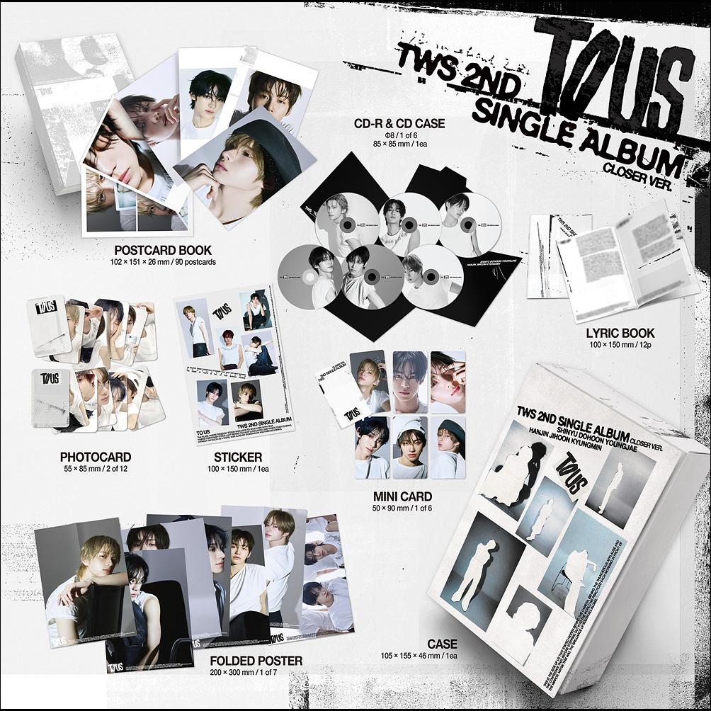 [Vorbestellung] TWS 2. Single-Album TO US Closer Beyond Ver KPOP Versiegelt (Schließen / Jenseits ver.) + Kostenloses Geschenk