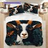 Sheep Pattern Bedding Quilt Set Quilt Cover Pillowcase Home Decoration Birthday Gift (1 * duvet cover + 2 * pillowcase, without core)