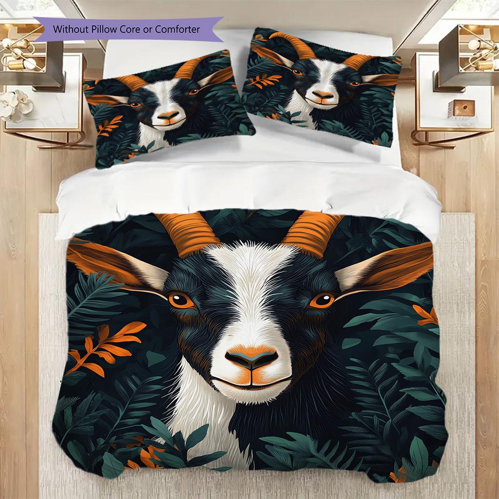 Sheep Pattern Bedding Quilt Set Quilt Cover Pillowcase Home Decoration Birthday Gift (1 * duvet cover + 2 * pillowcase, without core)