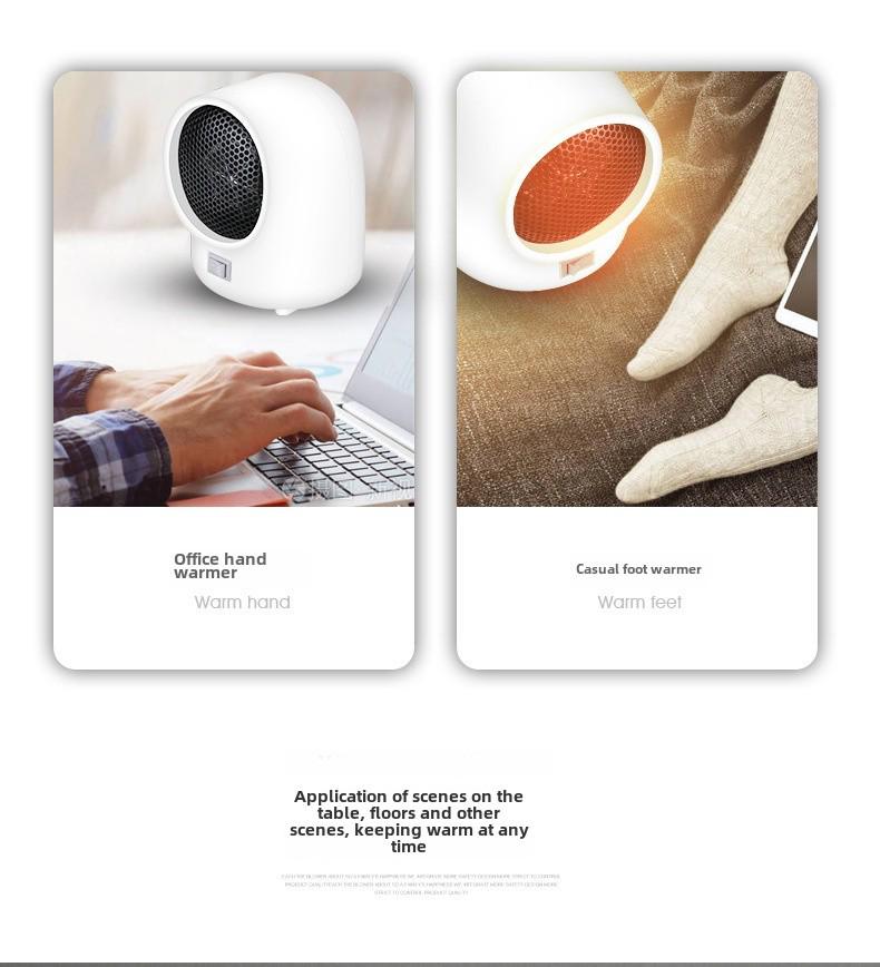 Compact Electric Desktop Heater: Fast Heating for Home or Office Use