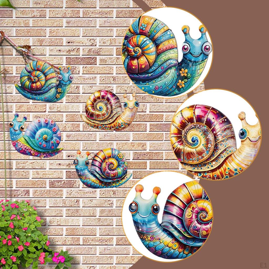 4Pcs Metal Wall Decor Hanging Decoration Ornament Art Crafts for Home Fence Centerpiece Indoor