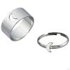 Fashion Hollow Matching Rings Set for Teen Girls Mens Engagement Adjustable Open Punk Jewelry