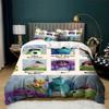 3pc Mon-sters University Bedding Set Double Lightweight Quilt Cover Single Ultra Soft Duvet Cover with Pillowcases