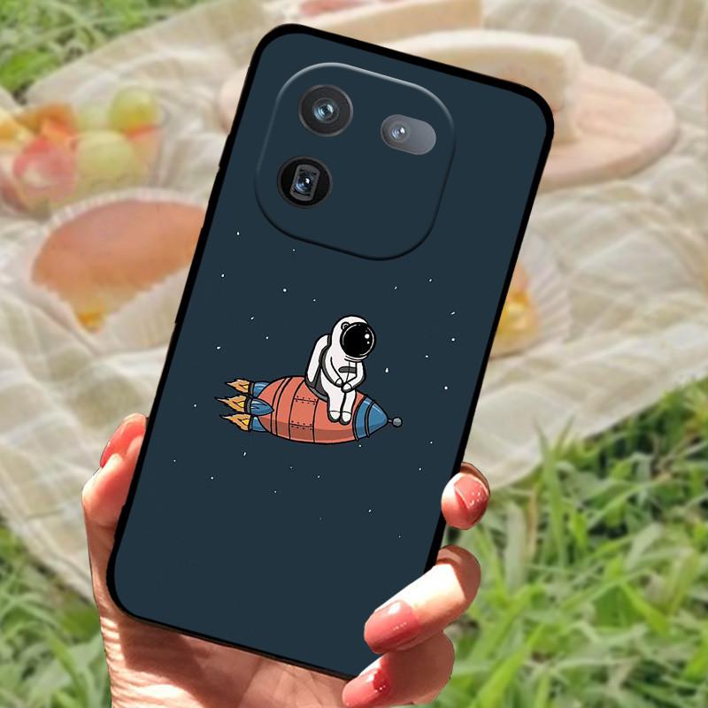 For Vivo IQOO 12 Pro Case Soft Marble Black Silicone Phone Back Cover For Vivo IQOO 12 Pro Case Cover IQOO12 Pro Coque Funda