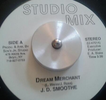 

7inch Record J.D. SMOOTHE Dream Merchant U47014 Studio Mix US Reggae Ska Dub Used